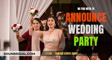 Announcing Your Wedding Party: To Do or Not To Do?