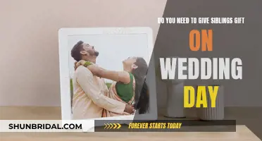 Wedding Gifts for Siblings: To Give or Not?