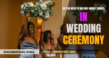 Middle Names: To Include or Omit in Wedding Ceremonies?