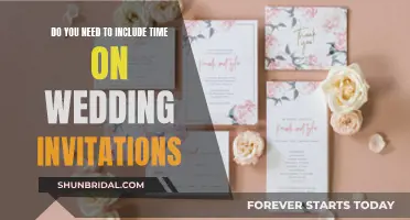 When to Include Timing Details on Your Wedding Invites