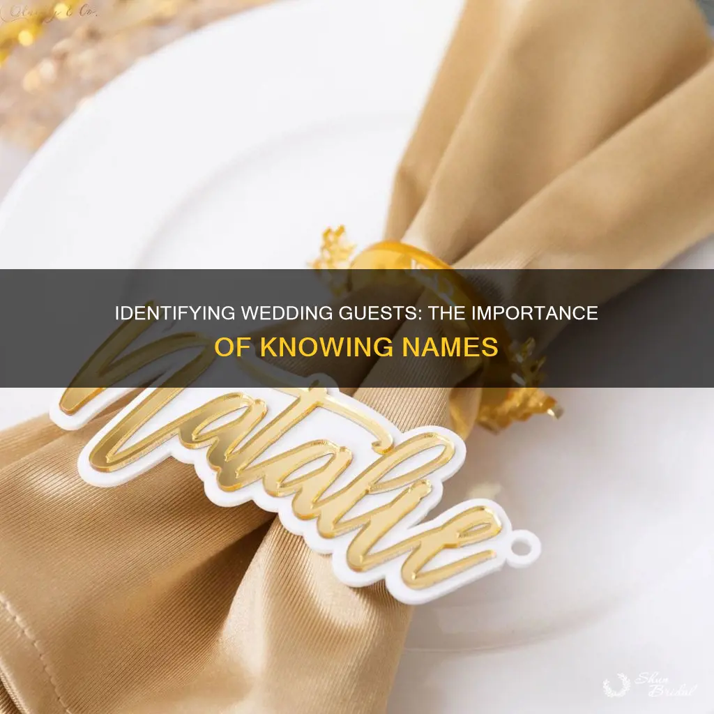 do you need to know name of wedding guest