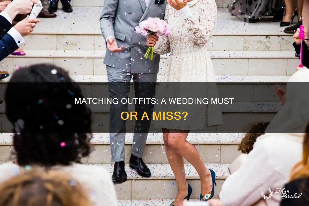 do you need to match your date at a wedding