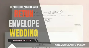 Addressing Return Envelopes for Wedding RSVPs