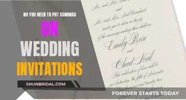 The Proper Way to Use Commas in Wedding Invites