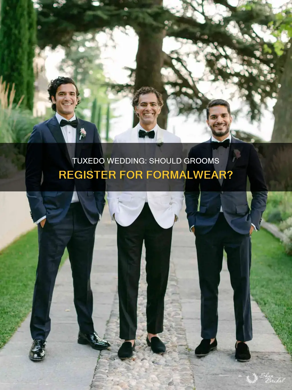 do you need to register for a tuxedo wedding