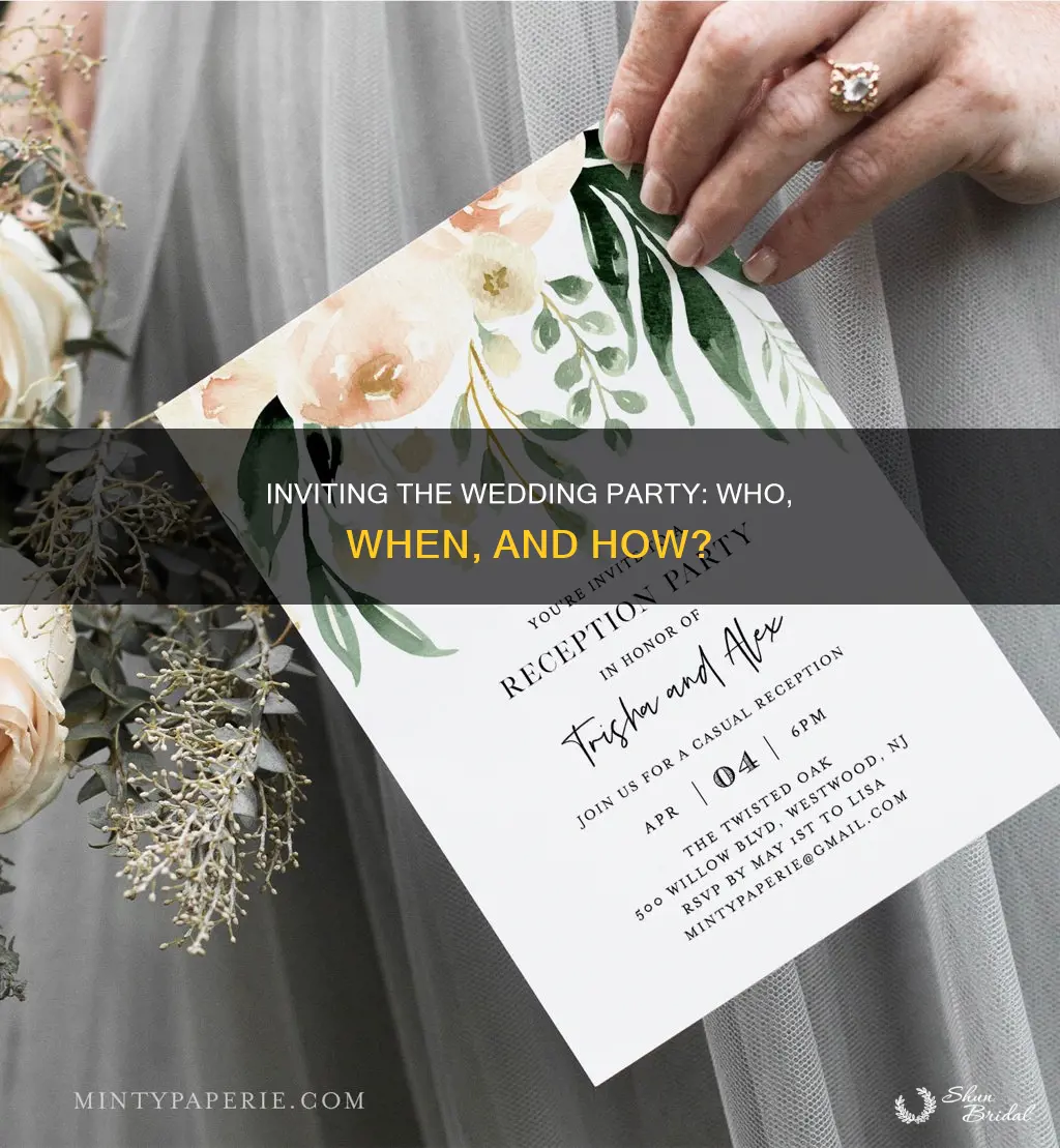 do you need to send invitations to the wedding party