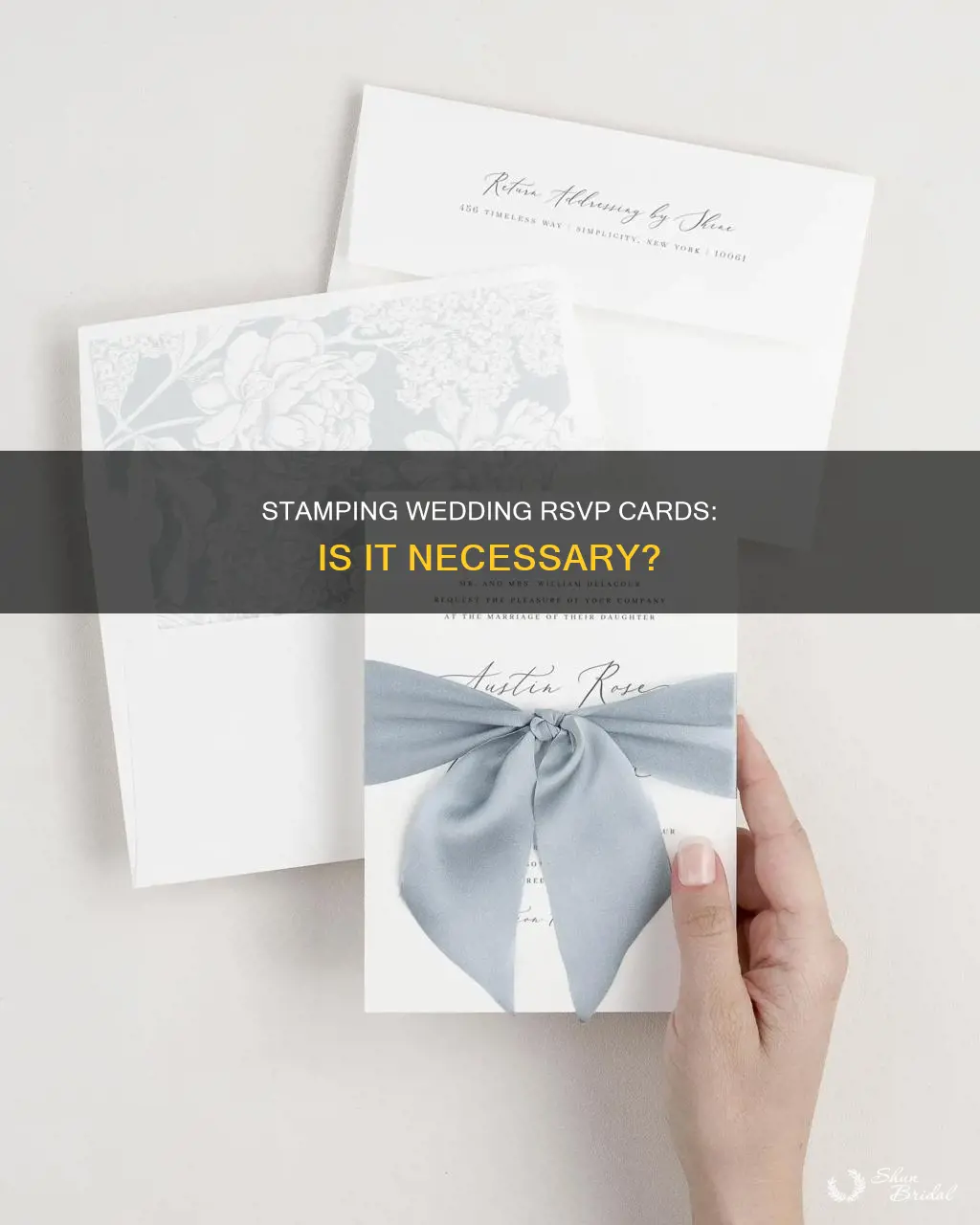do you need to stamp wedding rsvp cards