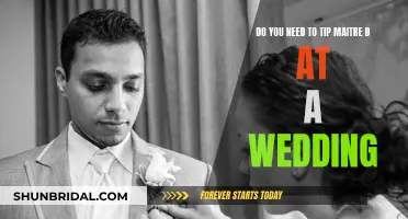 Tipping Etiquette: Should You Tip the Maître D' at Your Wedding?