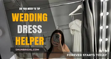 Tipping Etiquette: Wedding Dress Helper