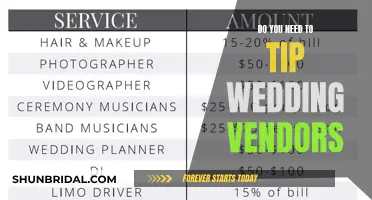 Tipping Wedding Vendors: When, Who, and How Much?