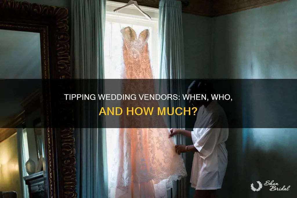 do you need to tip wedding vendors