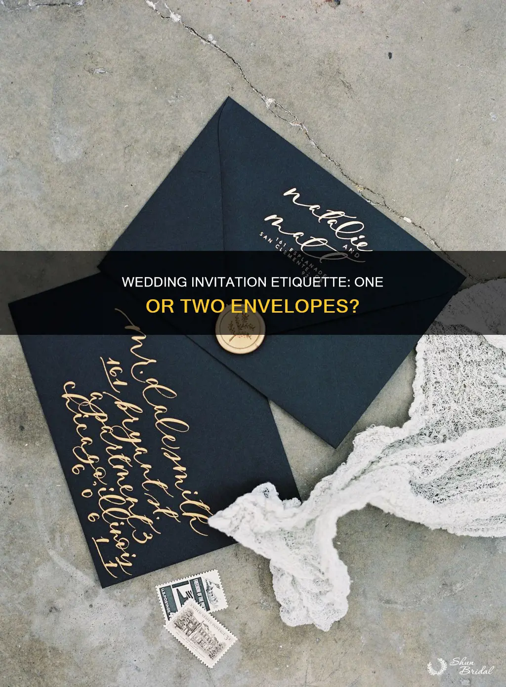 do you need to used 2 envelopes for wedding invitations