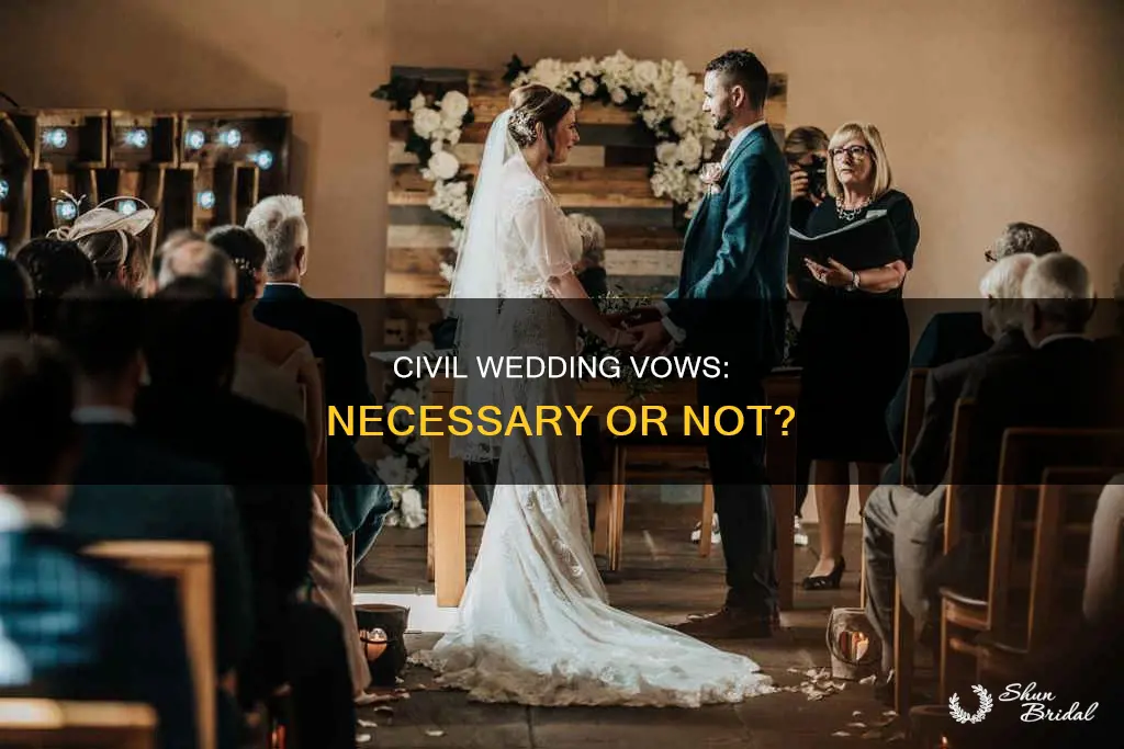 do you need vows for civil wedding
