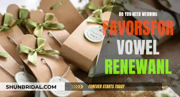 Wedding Favors: Necessary for Vow Renewal?