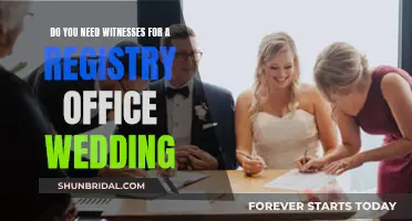 Witnesses at Registry Office Weddings: Who's Needed, Who's Not?