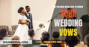 Witnesses for Vow Renewal: Who Needs Them?
