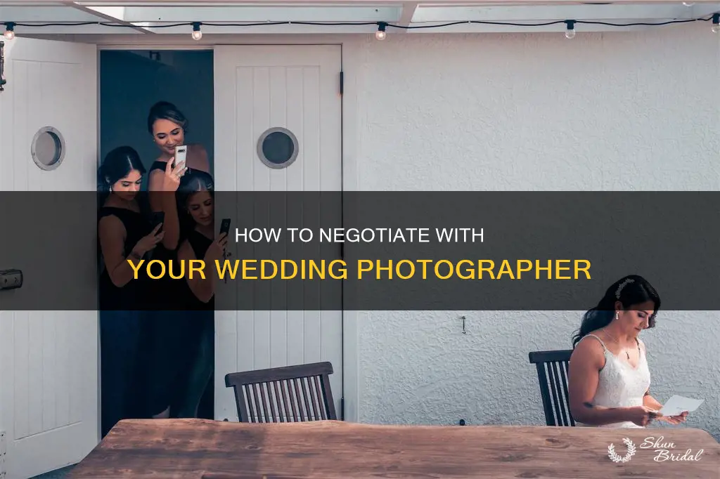 do you negotiate with wedding photographer