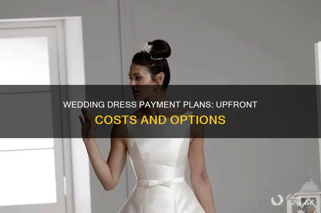 do you oay for the wedding sress upfront