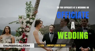 Officiate at or Officiate a Wedding: Mastering the Right Phrasing