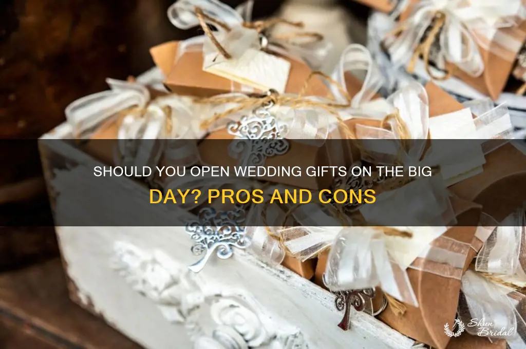 do you open gifts on the wedding day