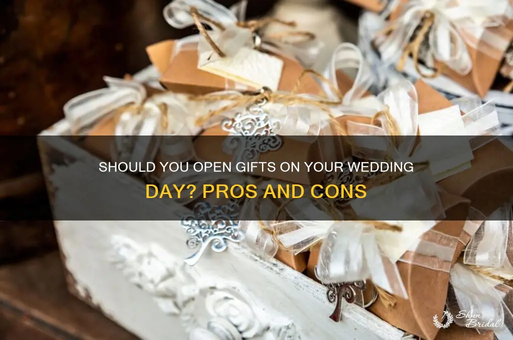 do you open hifts on the wedding day