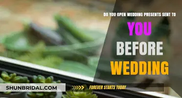 Etiquette of Opening Wedding Gifts Prior to the Big Day