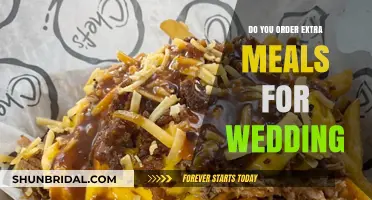 Catering for Your Big Day: Ordering Extra Wedding Meals