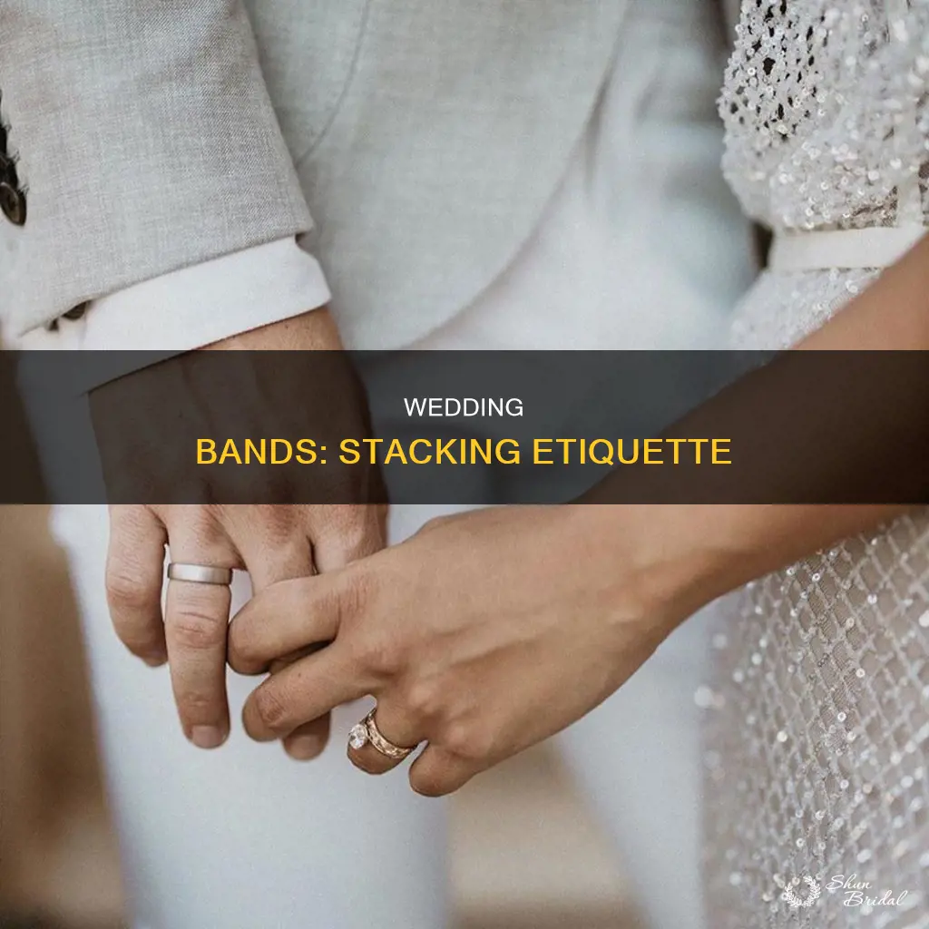 do you pair engagement and wedding band before or after