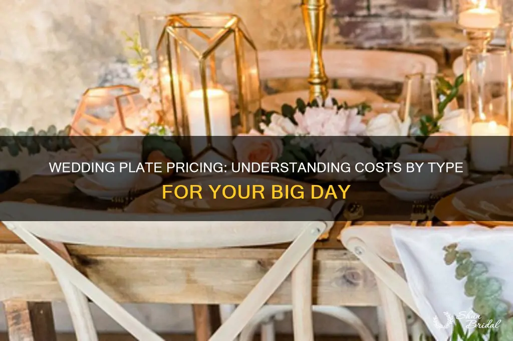 do you pay by type of plate for weddings