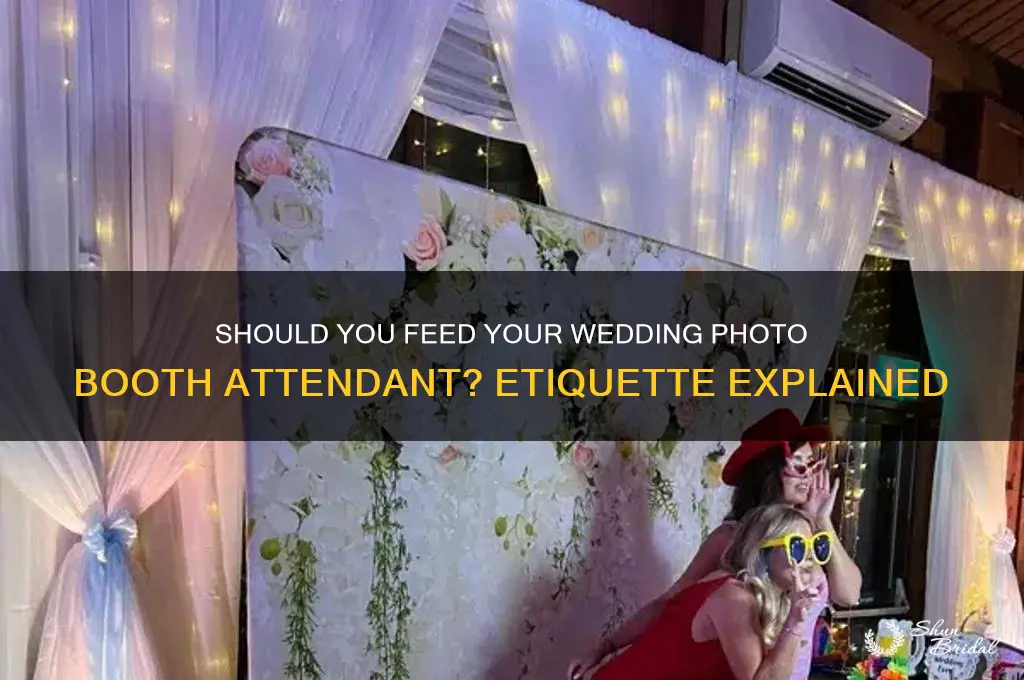 do you pay for photobooth person dinner at wedding