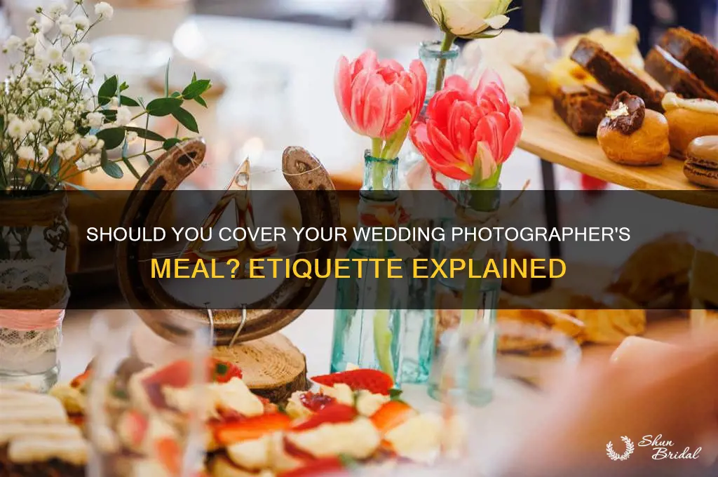 do you pay for photographers meal at wedding