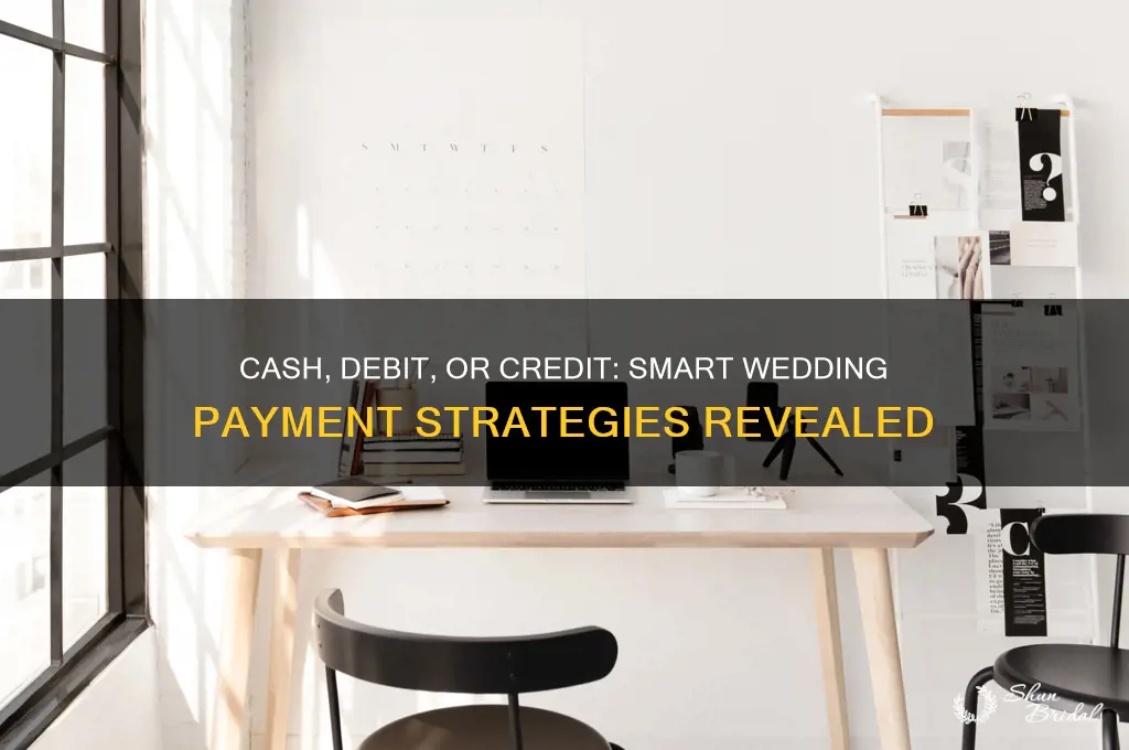 do you pay for weddings with cash debit or credit