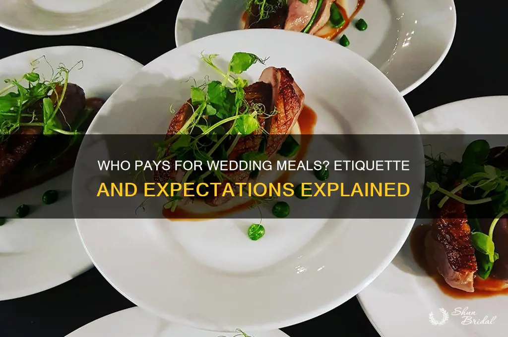 do you pay for your meal at a wedding