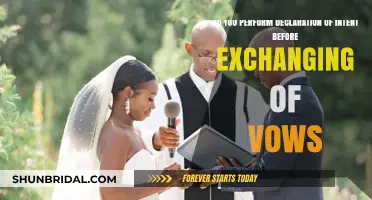 Declaration of Intent: A Must Before Exchanging Wedding Vows?