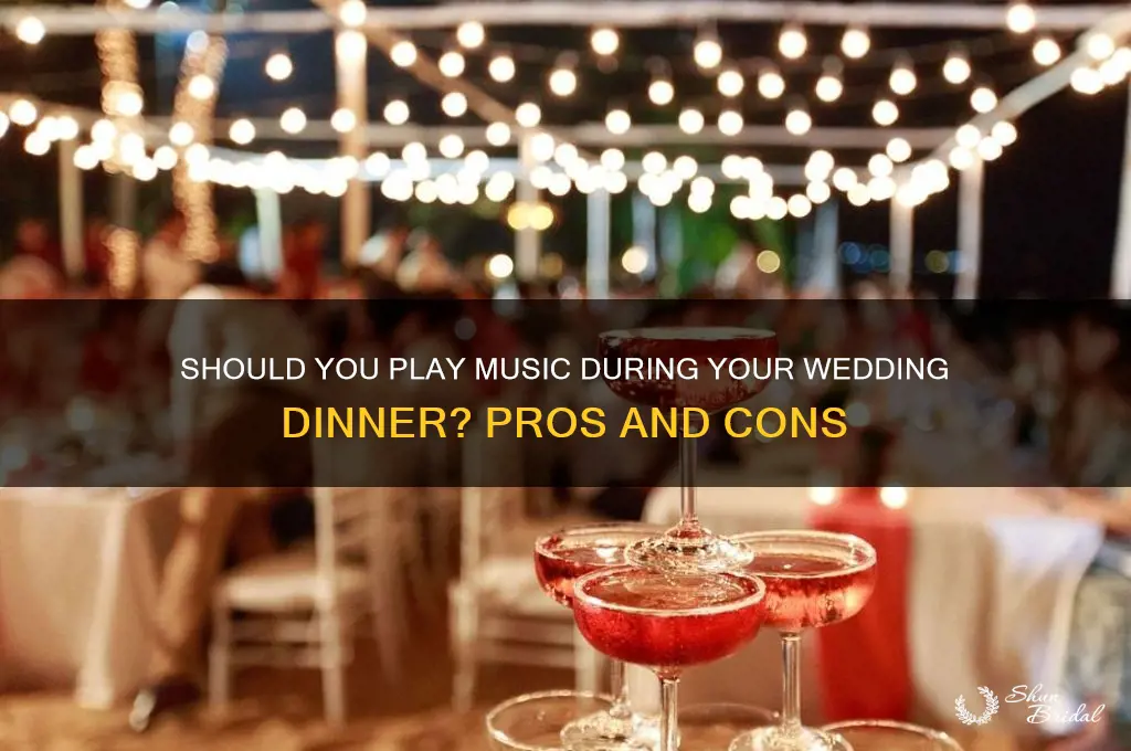 do you play music during dinner wedding