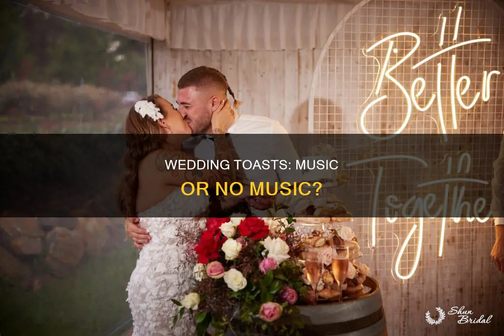 do you play songs during wedding toasts