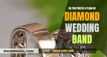 Plain or Diamond: Your Wedding Band, Your Choice