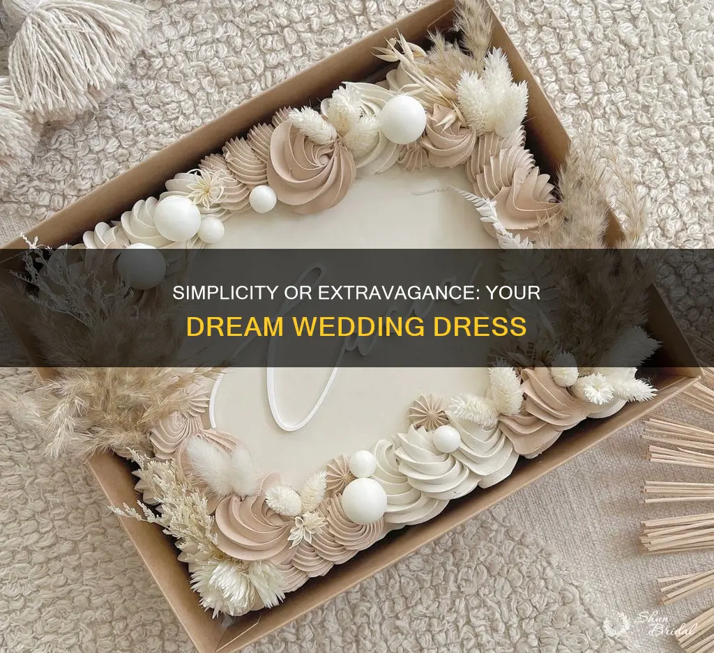 do you prefer simple or over the top wedding dress