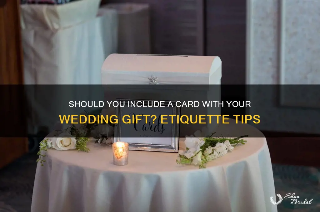 do you put a card in a wedding gift