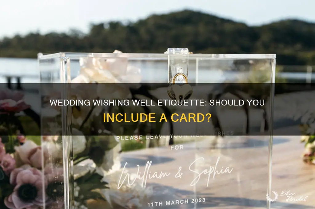 do you put a card in a wedding wishing well
