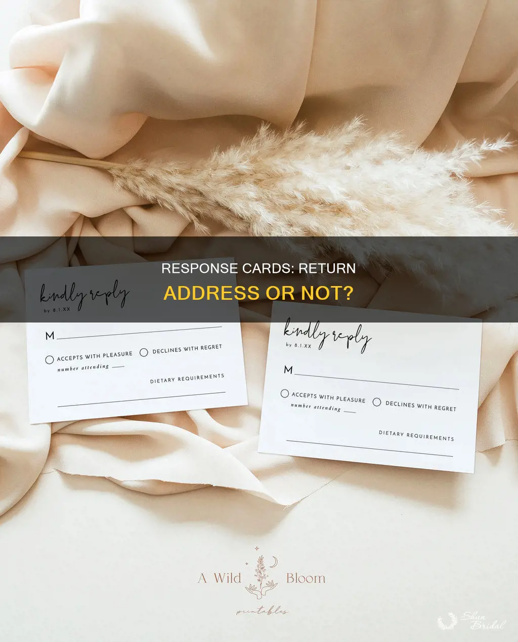 do you put a return address on wedding response cards