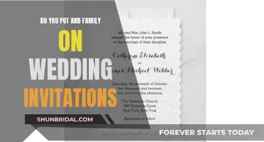 Wedding Invitation Etiquette: Including 'and Family