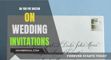 Wedding Invitation Etiquette for Doctors: When to Include the Title