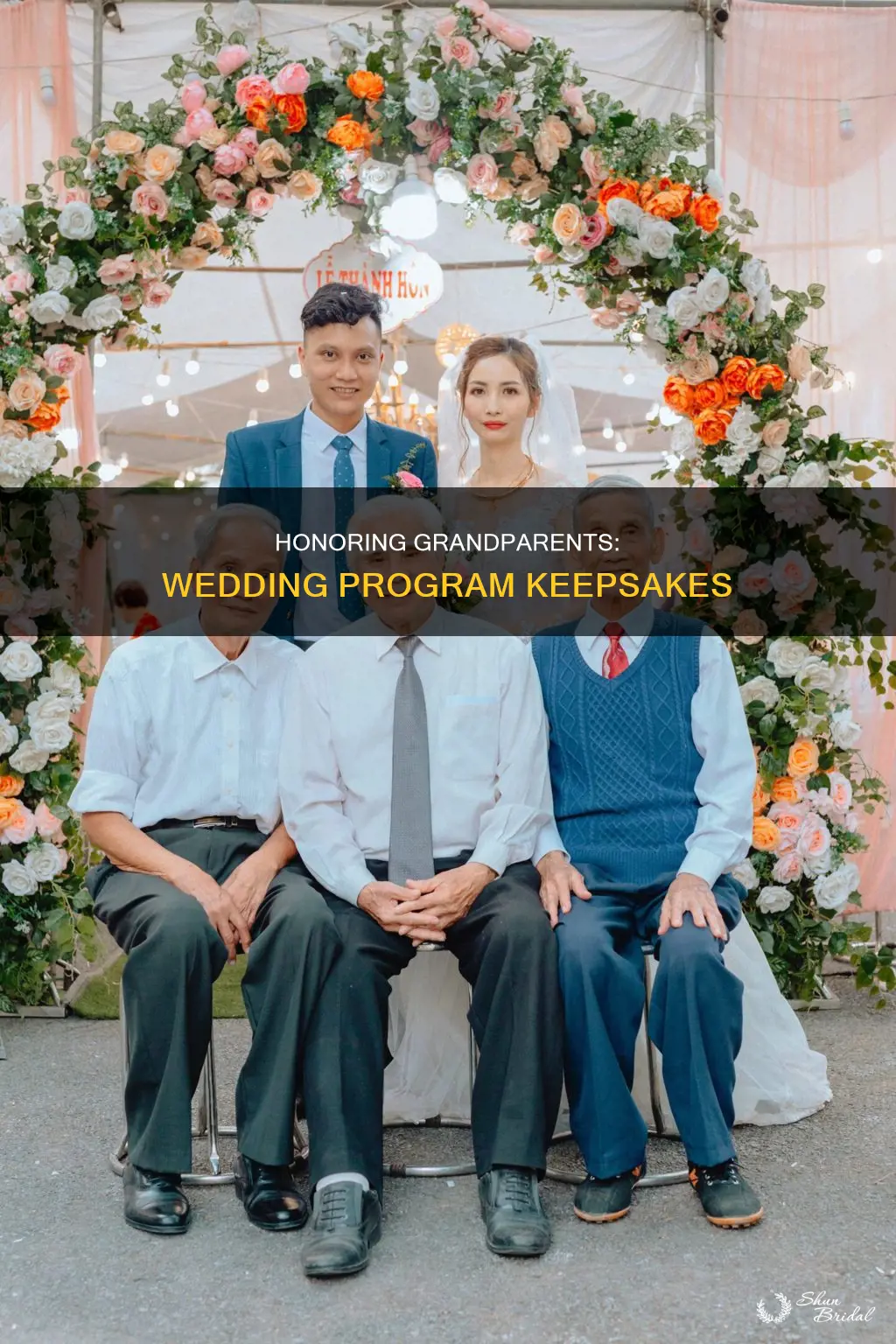 do you put grandparents wedding program