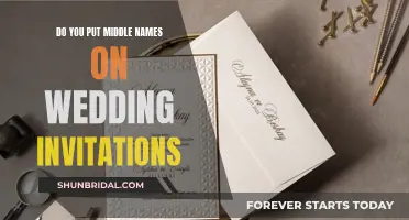 Middle Name Customs: Wedding Invitation Etiquette and You