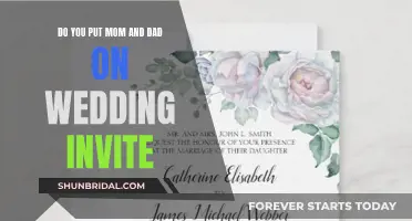 Who to Include in Wedding Invites: Mom and Dad Edition