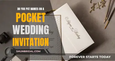 How to Gracefully Include Names on Pocket Wedding Invites