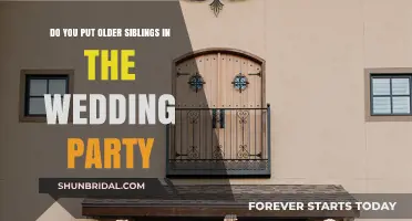 Should Older Siblings Be Included in Your Wedding Party?