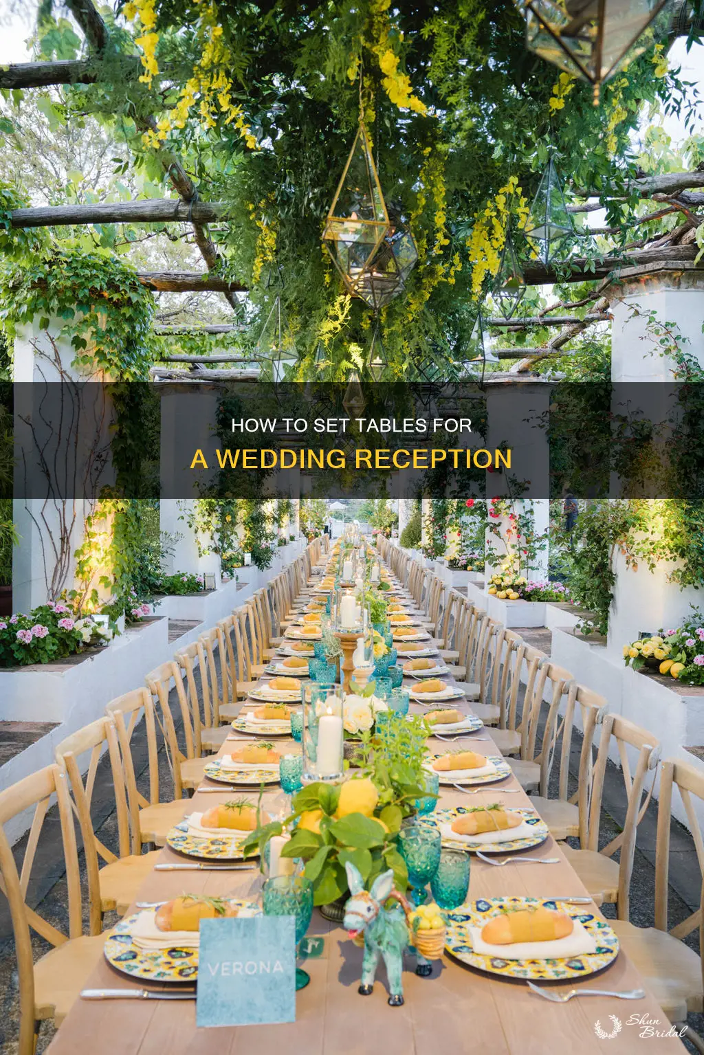 do you put plates on table at wedding reception