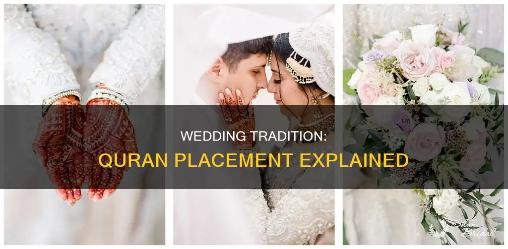 do you put quran above your head on wedding